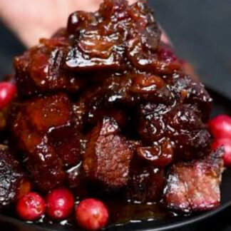 Cranberry BBQ Turkey Burnt Ends